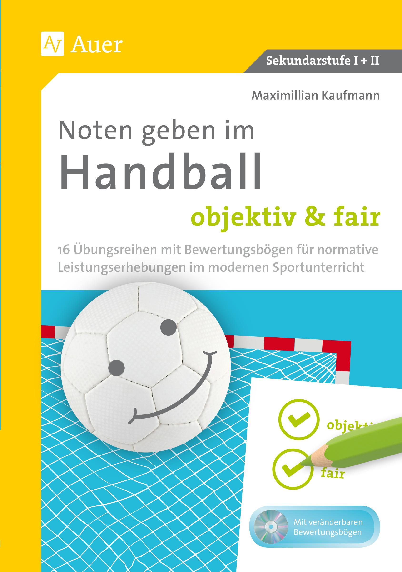 Vorderes Coverbild Noten geben im Handball - objektiv & fair