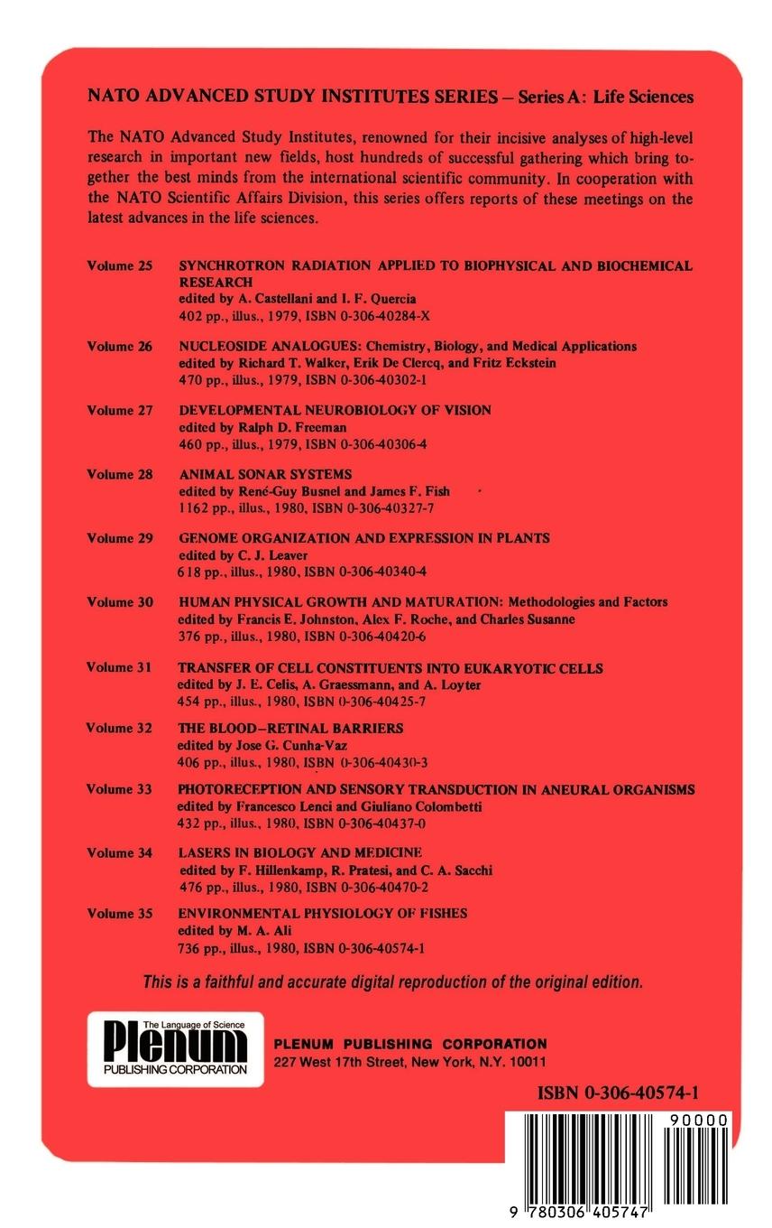 Rückseitencover Environmental Physiology of Fishes