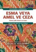 Vorderes Coverbild Esma veya Amel ve Ceza