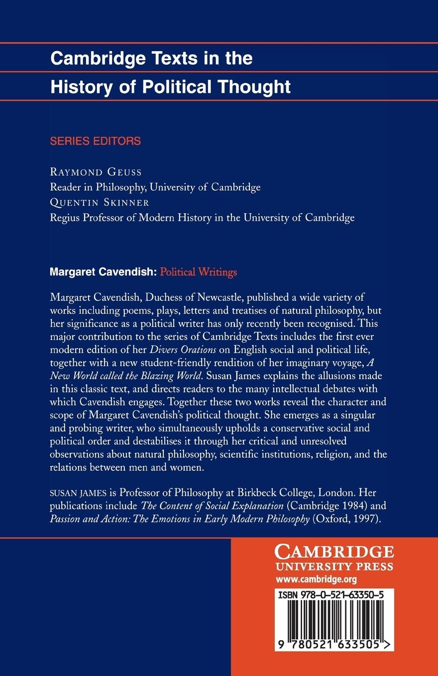 Rückseitencover Margaret Cavendish