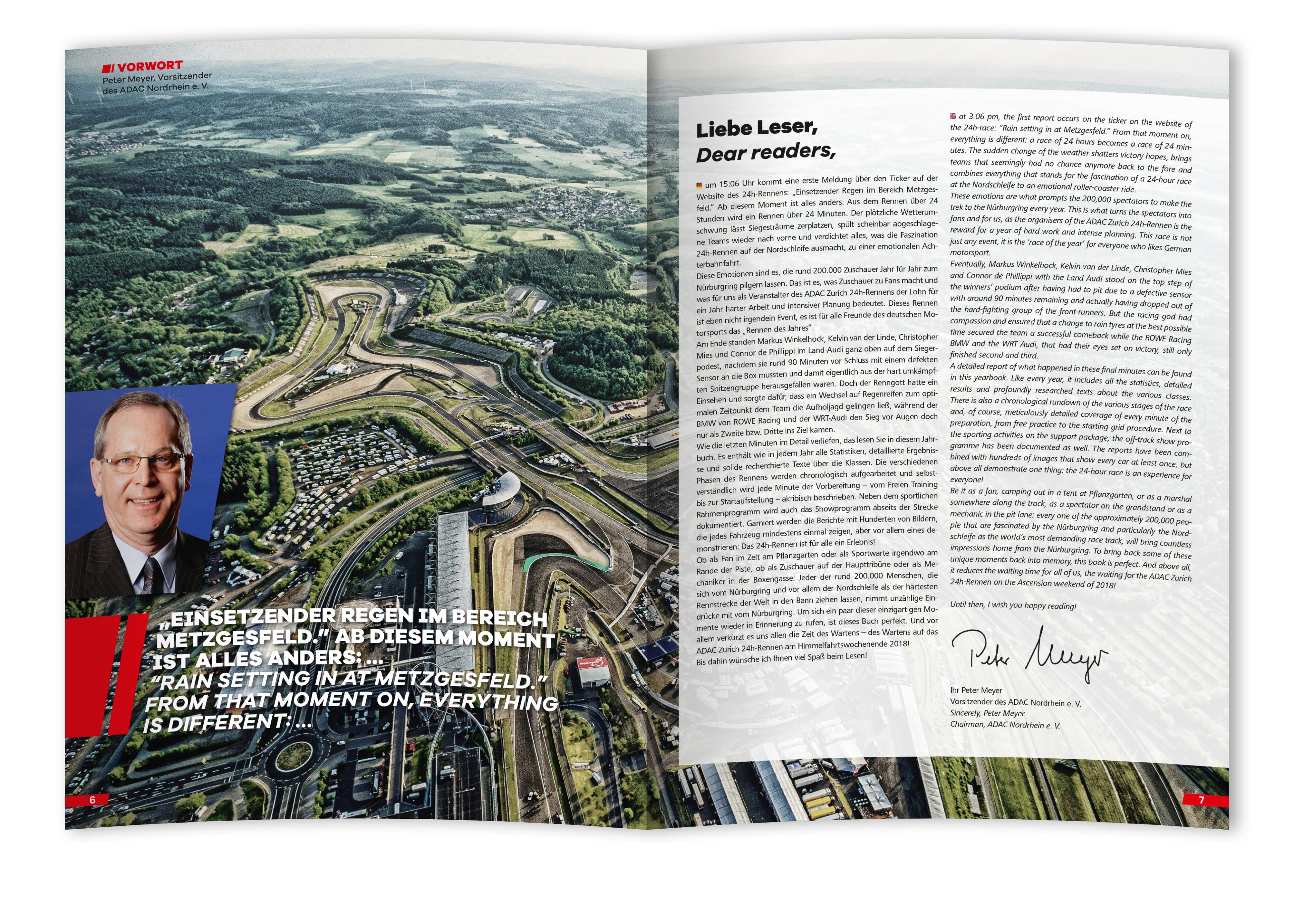 Beispielinhalt (Bild) 24h Rennen Nürburgring. Offizielles Jahrbuch zum 24 Stunden Rennen auf dem Nürburgring / 24 Stunden Nürburgring Nordschleife 2017