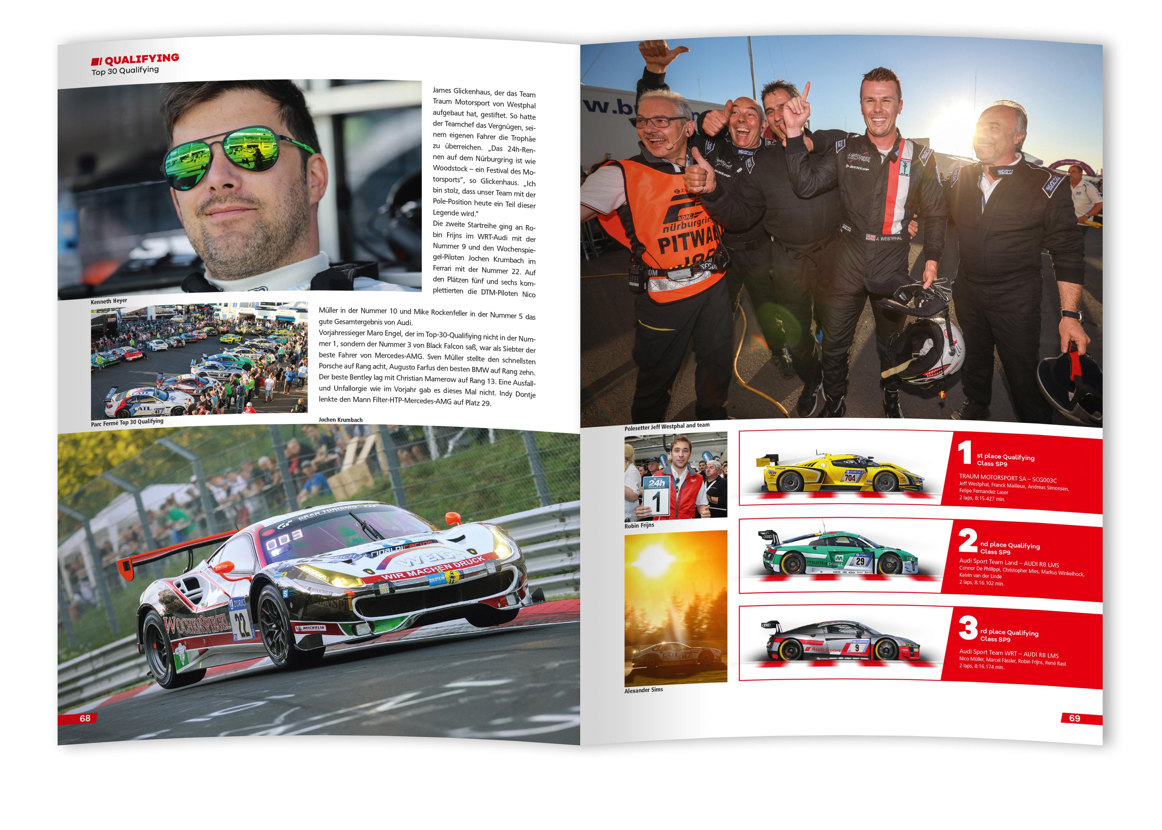 Beispielinhalt (Bild) 24h Rennen Nürburgring. Offizielles Jahrbuch zum 24 Stunden Rennen auf dem Nürburgring / 24 Stunden Nürburgring Nordschleife 2017