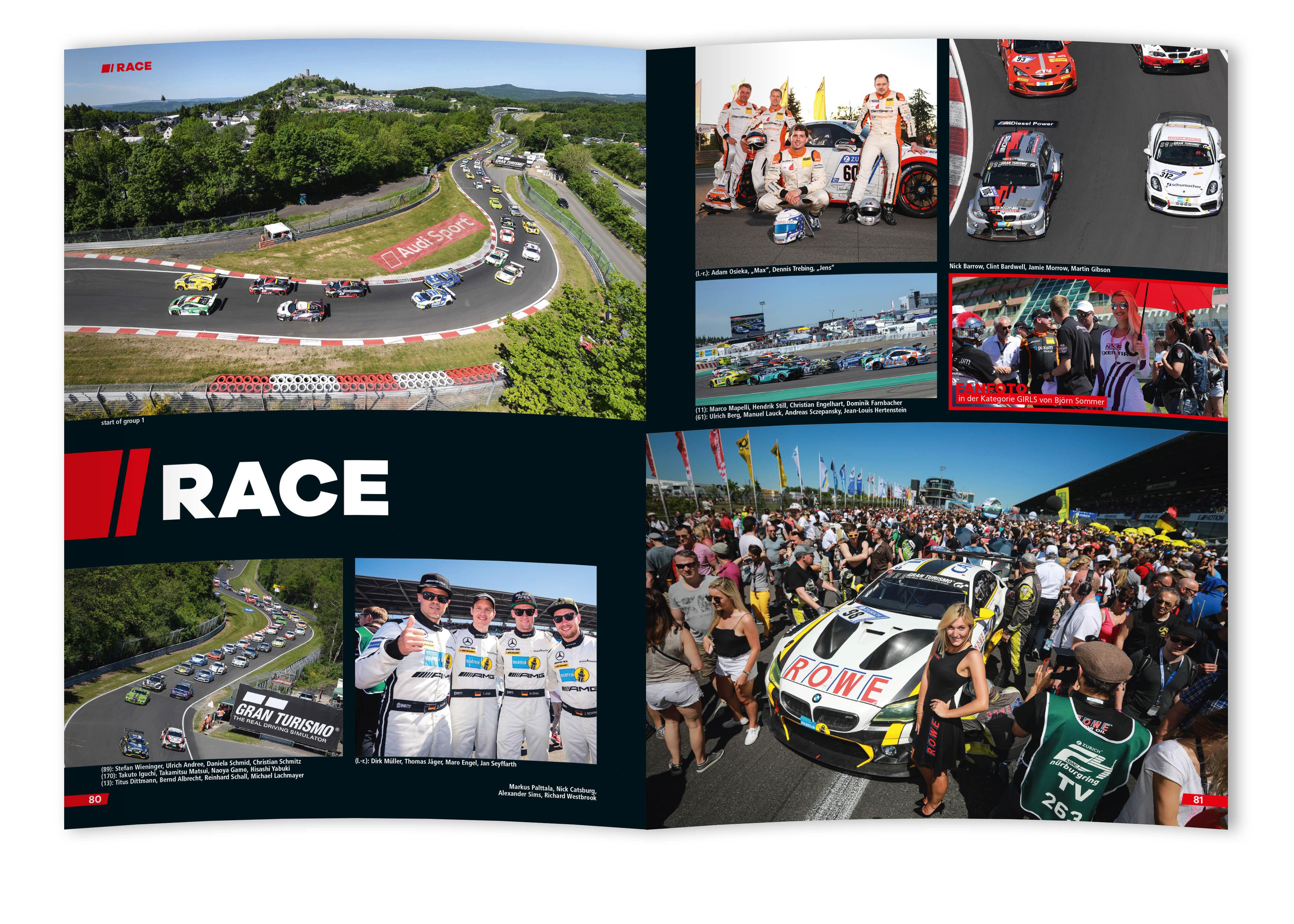 Beispielinhalt (Bild) 24h Rennen Nürburgring. Offizielles Jahrbuch zum 24 Stunden Rennen auf dem Nürburgring / 24 Stunden Nürburgring Nordschleife 2017