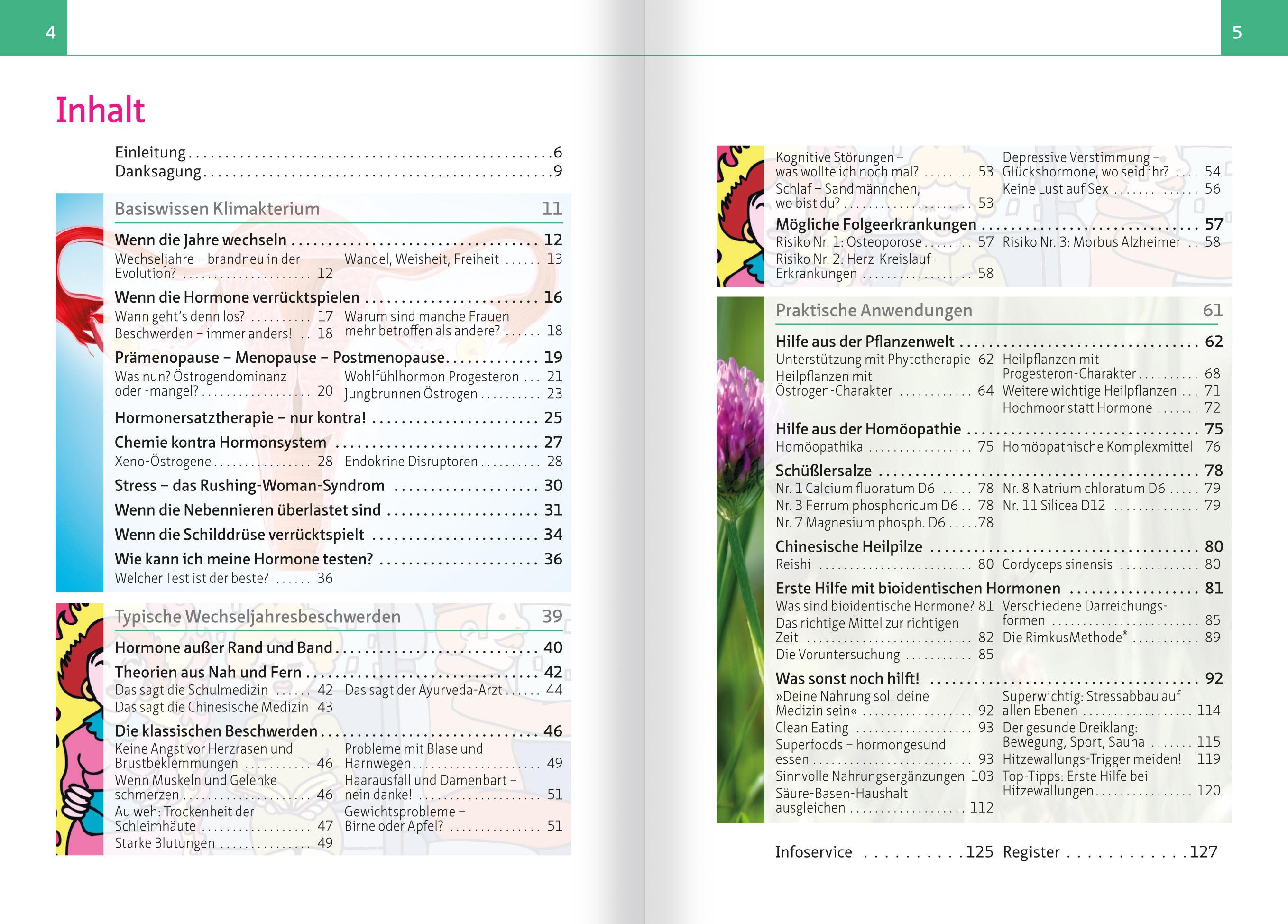 Beispielinhalt (Bild) Erste Hilfe bei Hitzewallungen & Co. Kompakt-Ratgeber