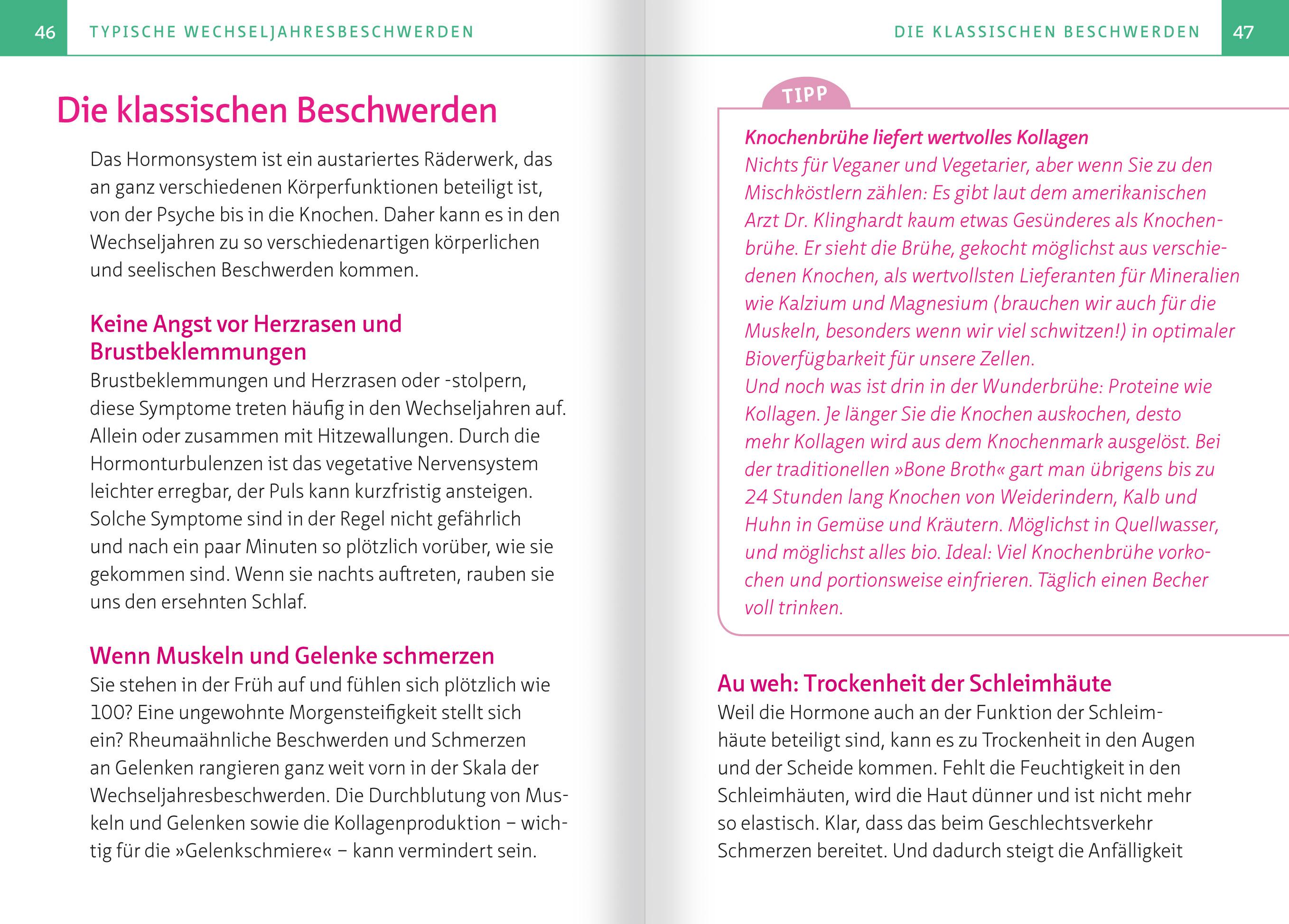 Beispielinhalt (Bild) Erste Hilfe bei Hitzewallungen & Co. Kompakt-Ratgeber