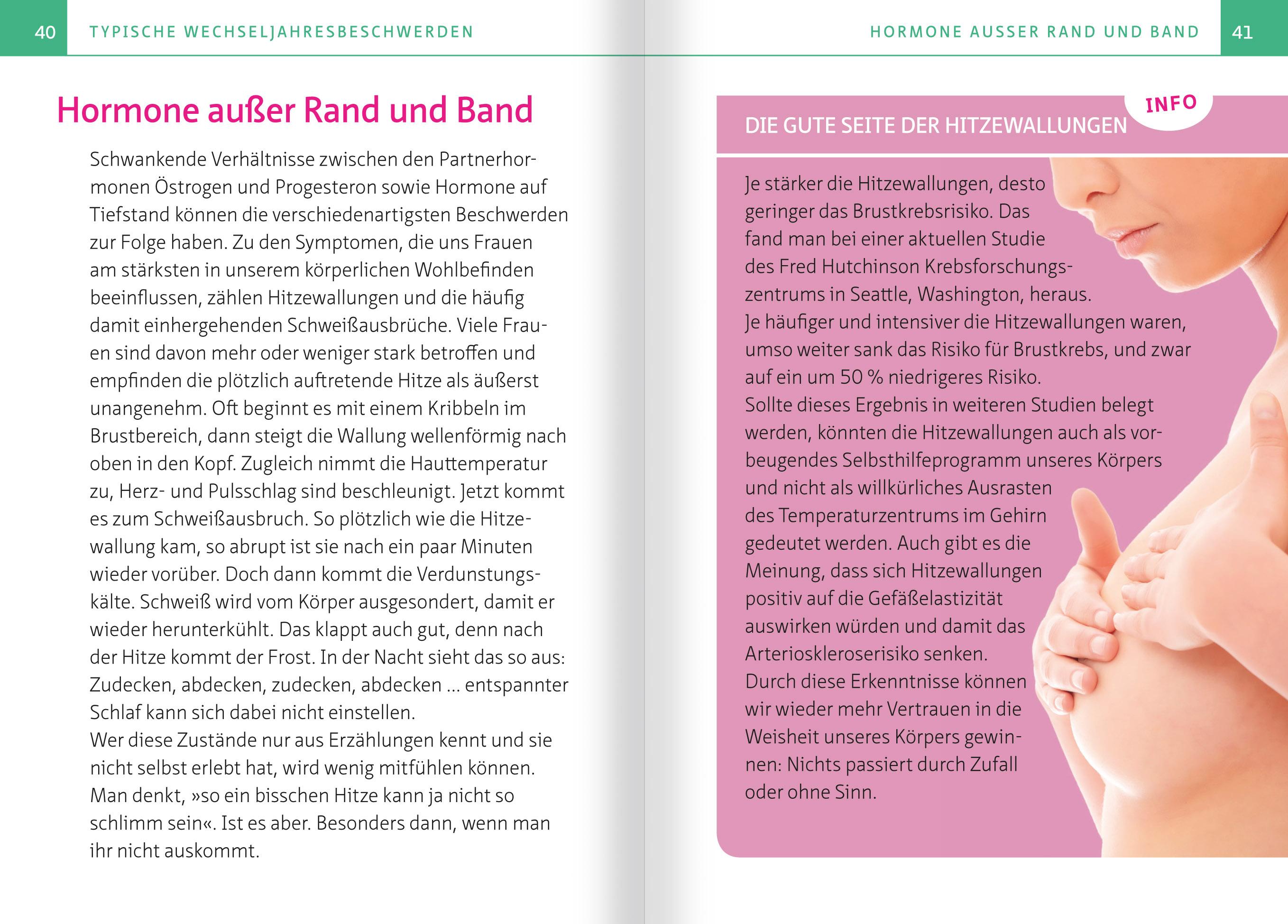 Beispielinhalt (Bild) Erste Hilfe bei Hitzewallungen & Co. Kompakt-Ratgeber