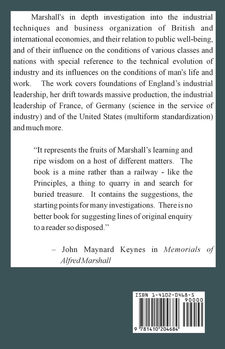 Rückseitencover Industry and Trade (Volume One)