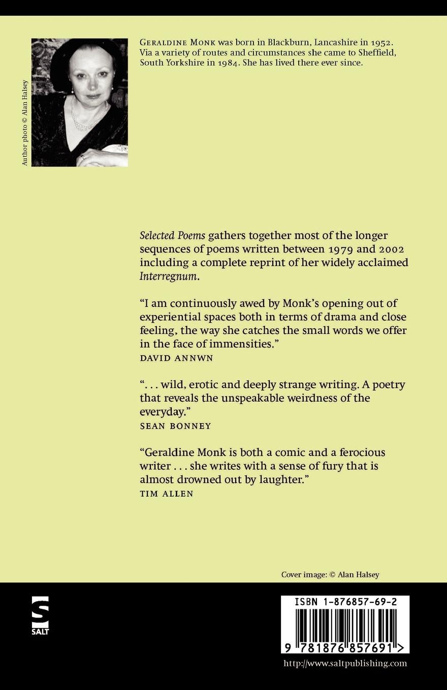 Rückseitencover Selected Poems