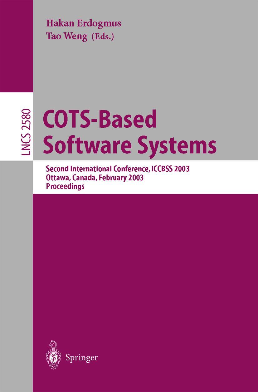 Vorderes Coverbild COTS-Based Software Systems
