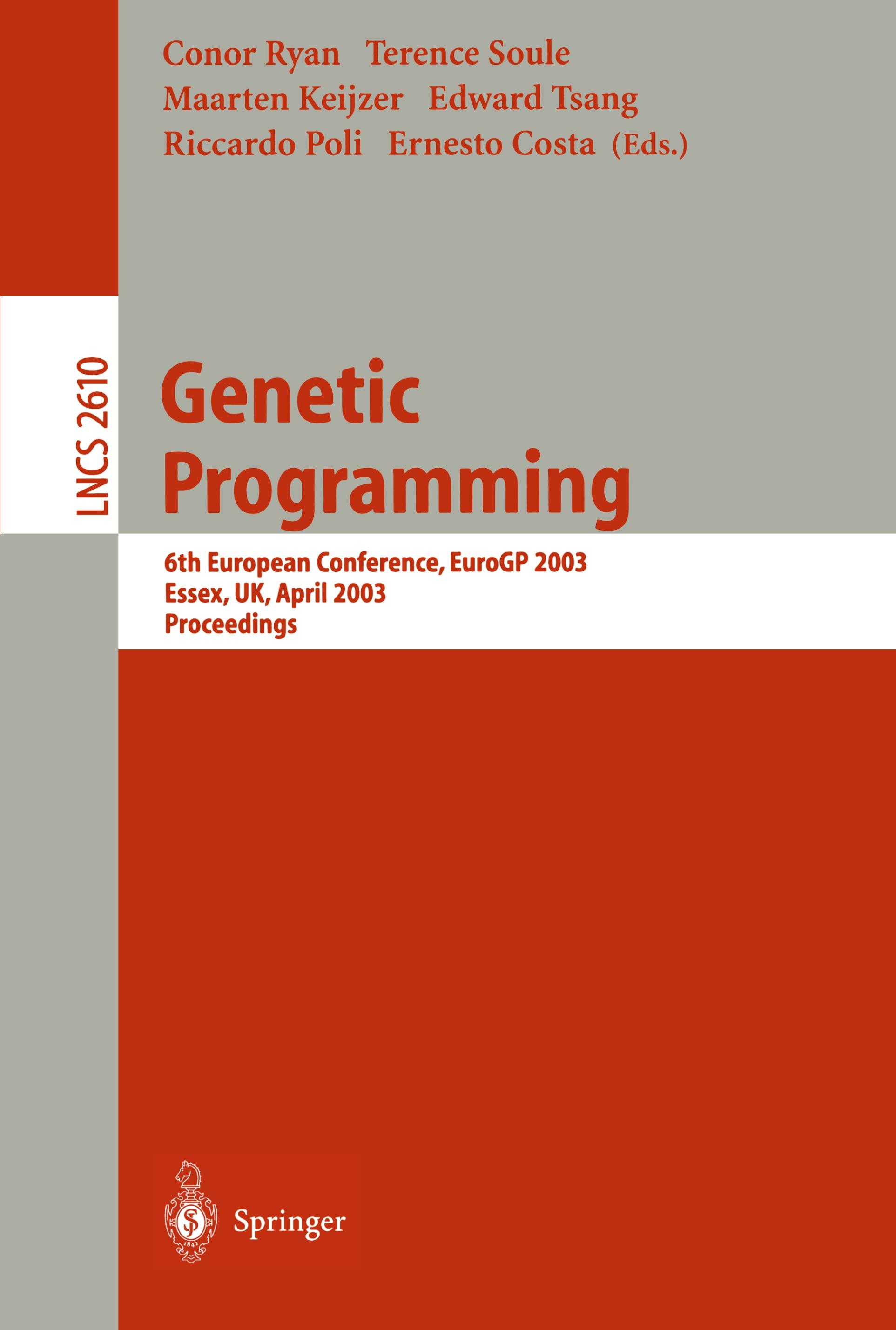 Vorderes Coverbild Genetic Programming