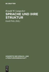 Vorderes Coverbild Sprache und ihre Struktur
