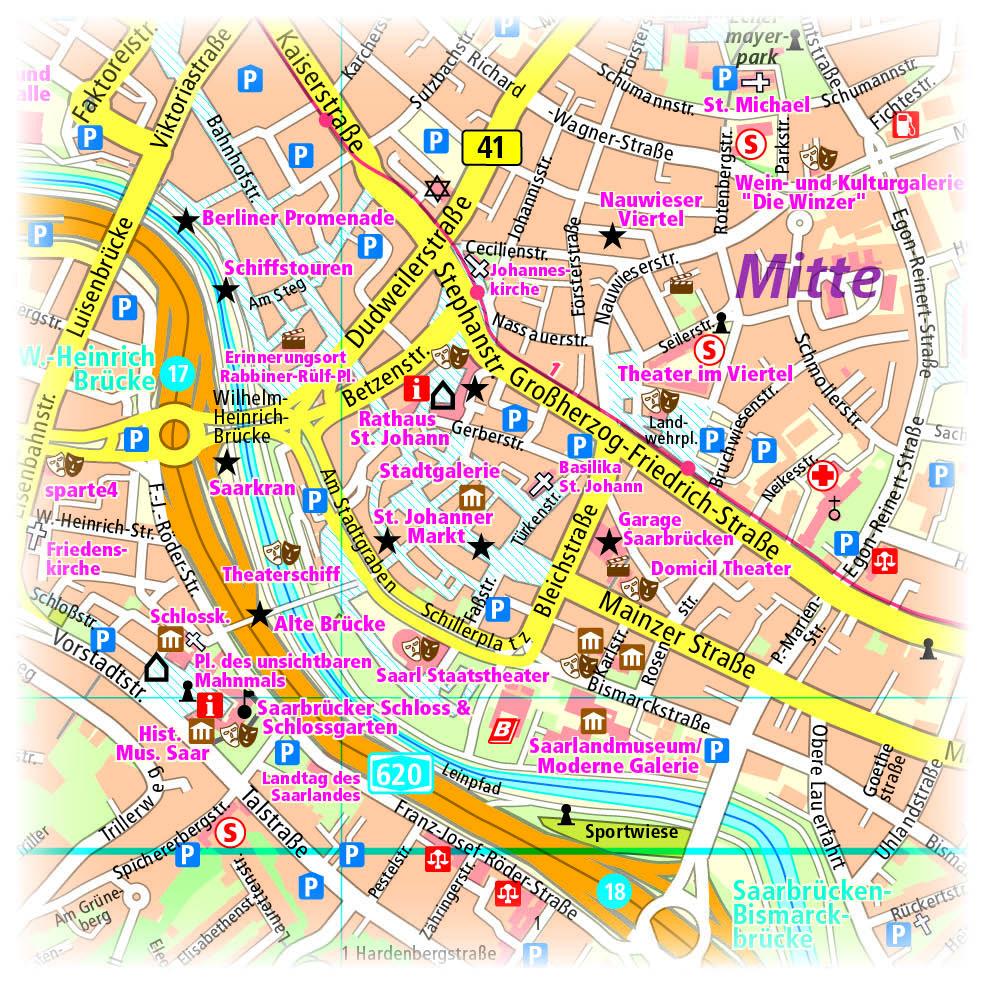 Beispielinhalt (Bild) Saarbrücken / Sarrebruck