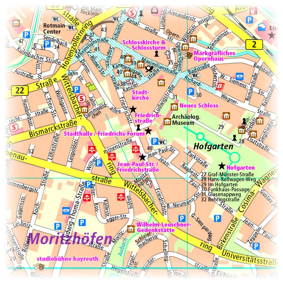 Beispielinhalt (Bild) Bayreuth 1 : 14 000