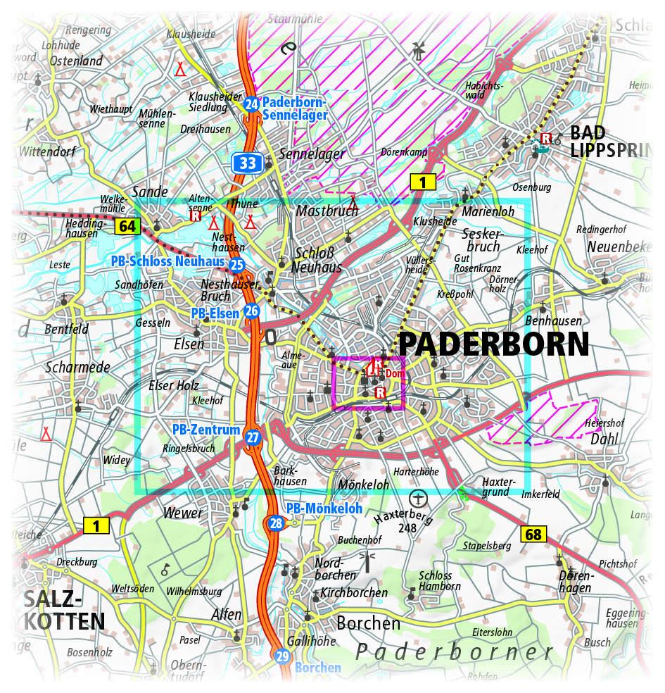 Beispielinhalt (Bild) Paderborn 1 : 14 000