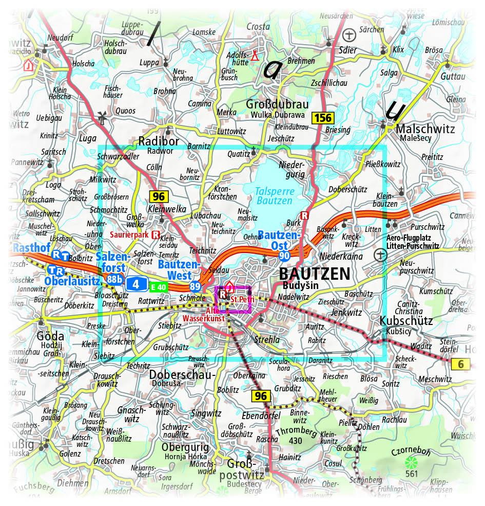 Beispielinhalt (Bild) Bautzen BudySin 1:14 000