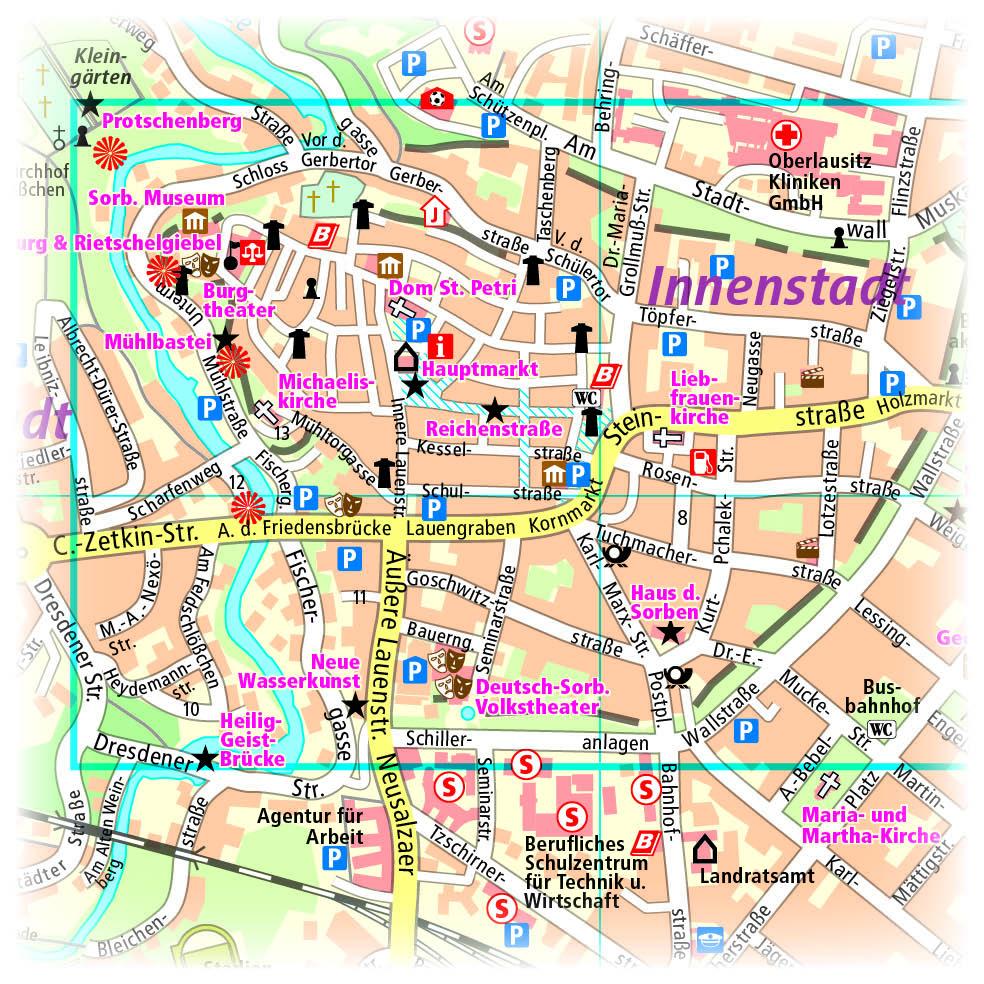 Beispielinhalt (Bild) Bautzen BudySin 1:14 000