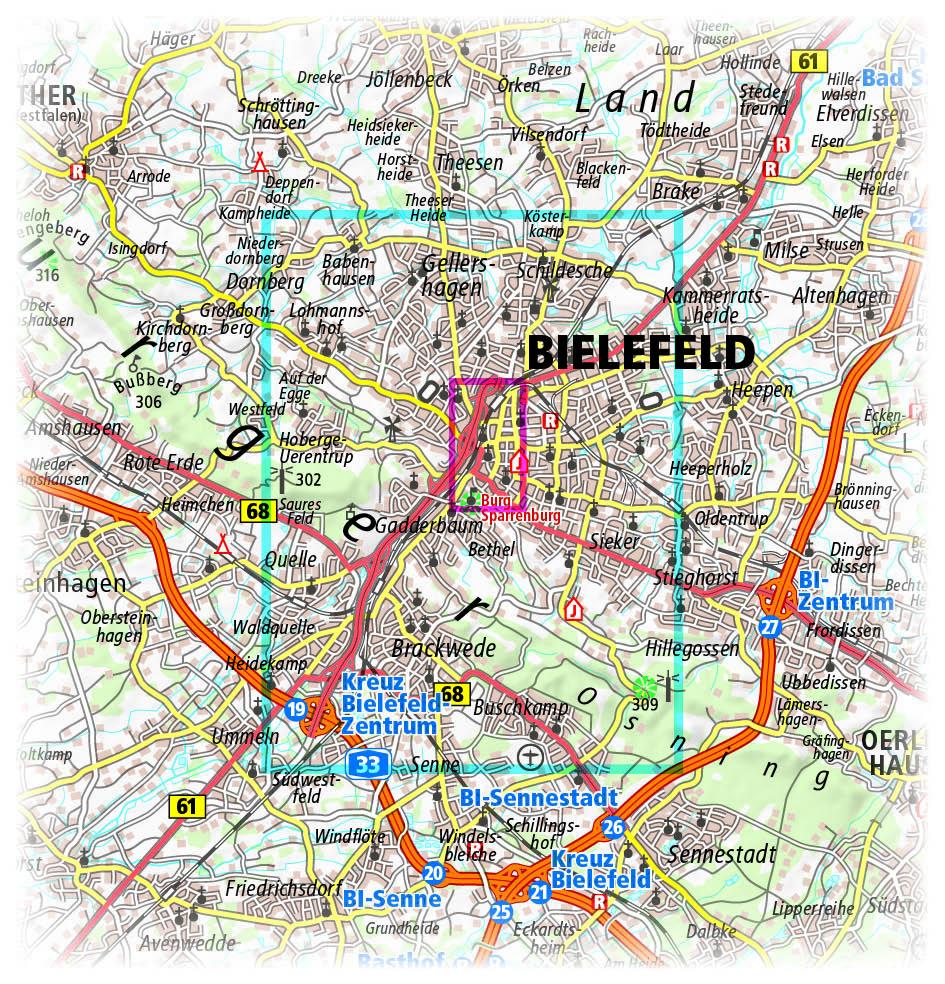 Beispielinhalt (Bild) Bielefeld 1 : 14 000