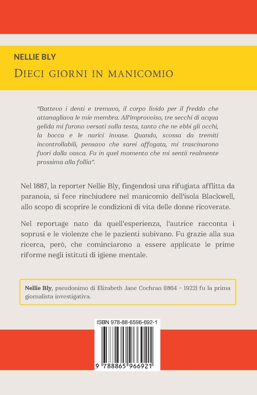 Rückseitencover DIECI GIORNI IN MANICOMIO