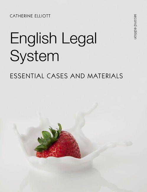 Vorderes Coverbild English Legal System