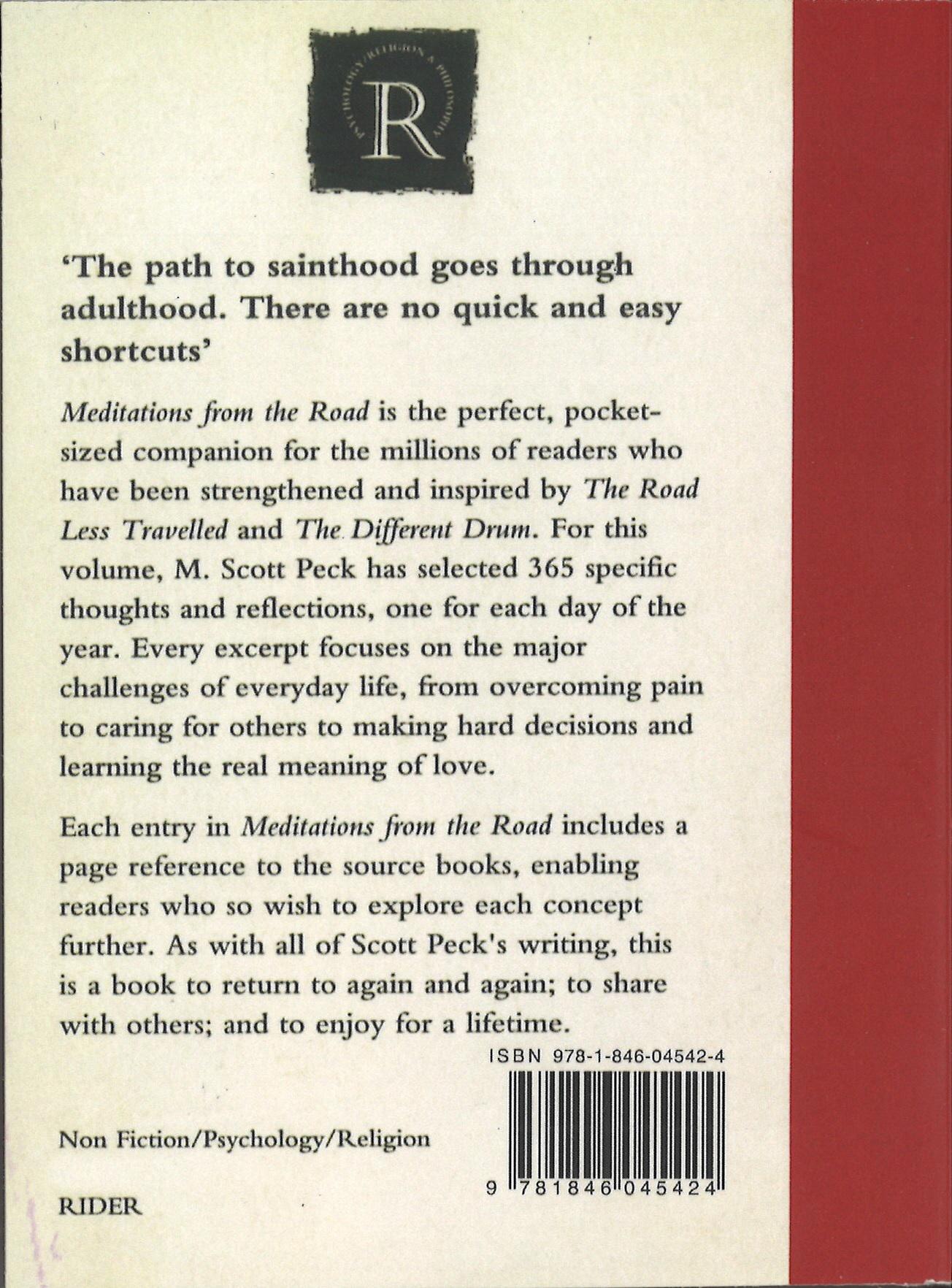 Rückseitencover Meditations From The Road