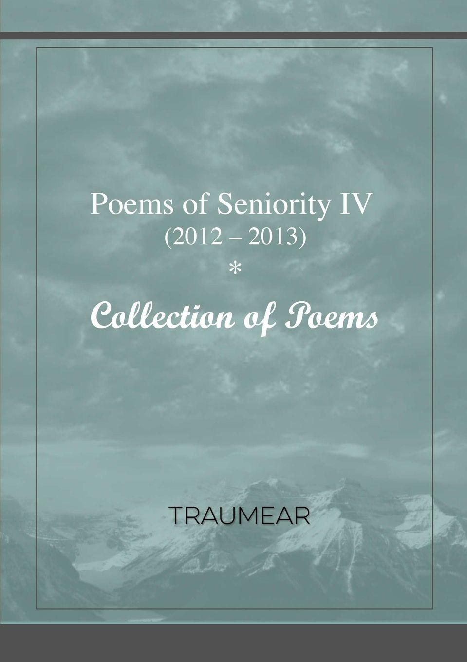 Vorderes Coverbild Poems of Seniority IV - Isn't it wonderful