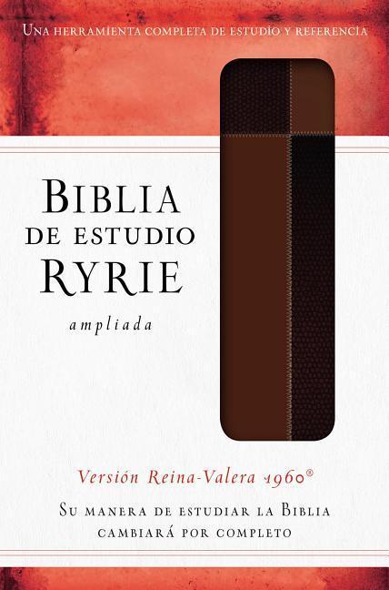 Vorderes Coverbild Biblia/Estudio/Ryrie Amp-Marrón Duo IND