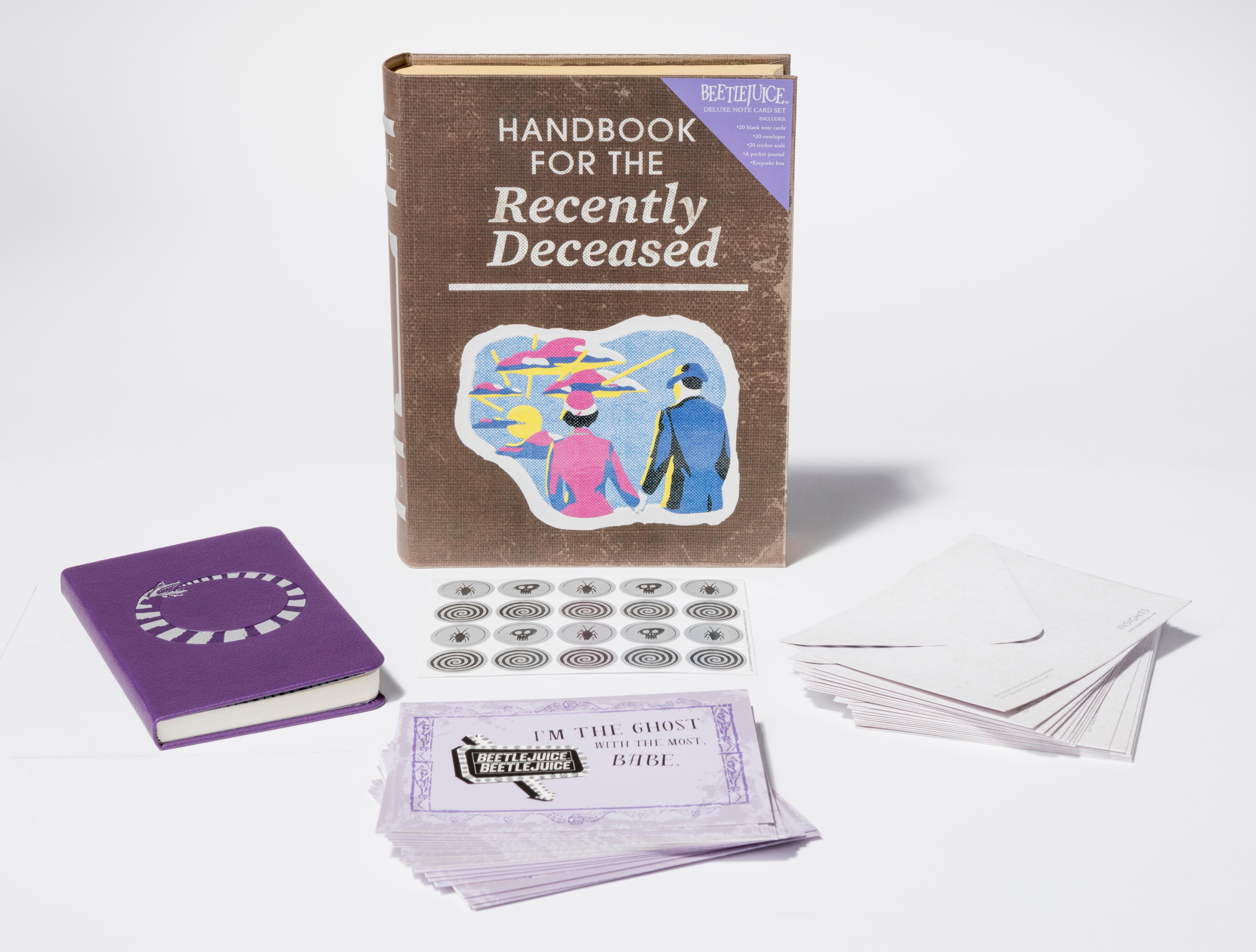 Vorderes Coverbild Beetlejuice: Handbook for the Recently Deceased Deluxe Note Card Set (with Keepsake Book Box)