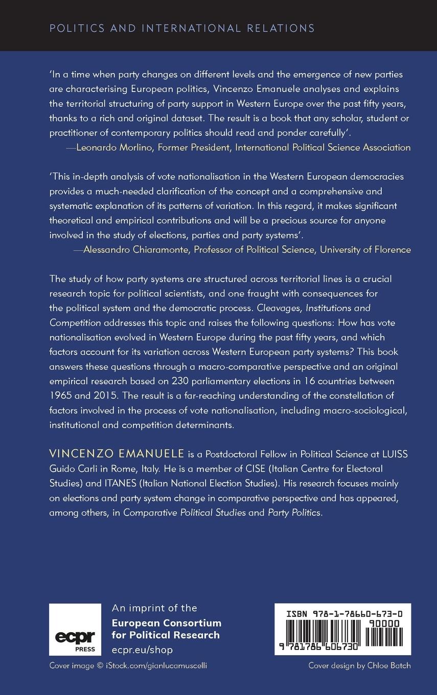 Rückseitencover Cleavages, Institutions and Competition