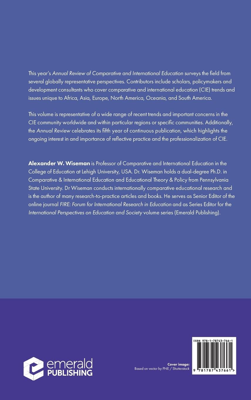Rückseitencover Annual Review of Comparative and International Education 2017