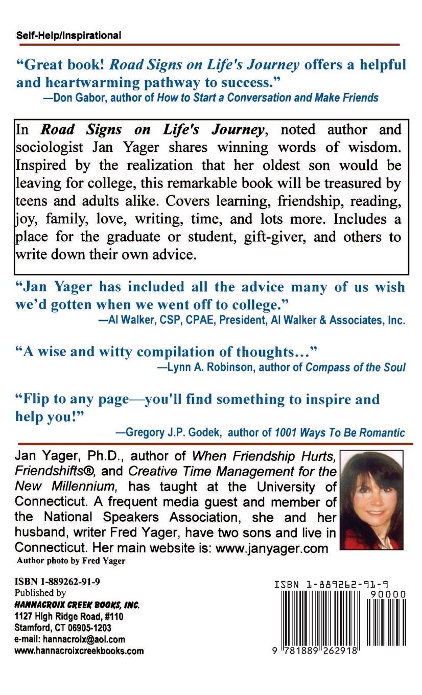 Rückseitencover Road Signs on Life's Journey