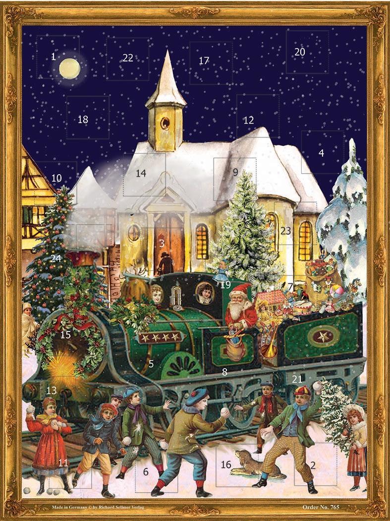 Vorderes Coverbild Adventskalender "Weihnachtszug"