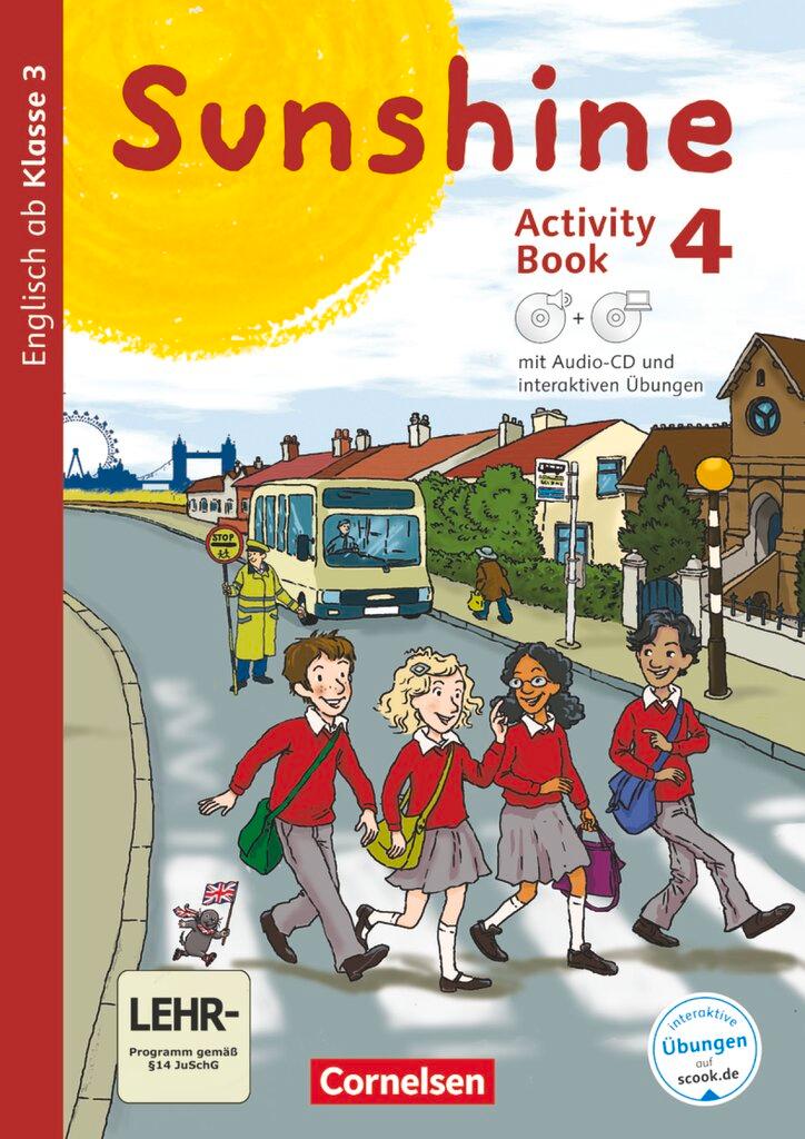 Vorderes Coverbild Sunshine - Allgemeine Ausgabe 4. Schuljahr - Activity Book mit interaktiven Übungen auf scook.de