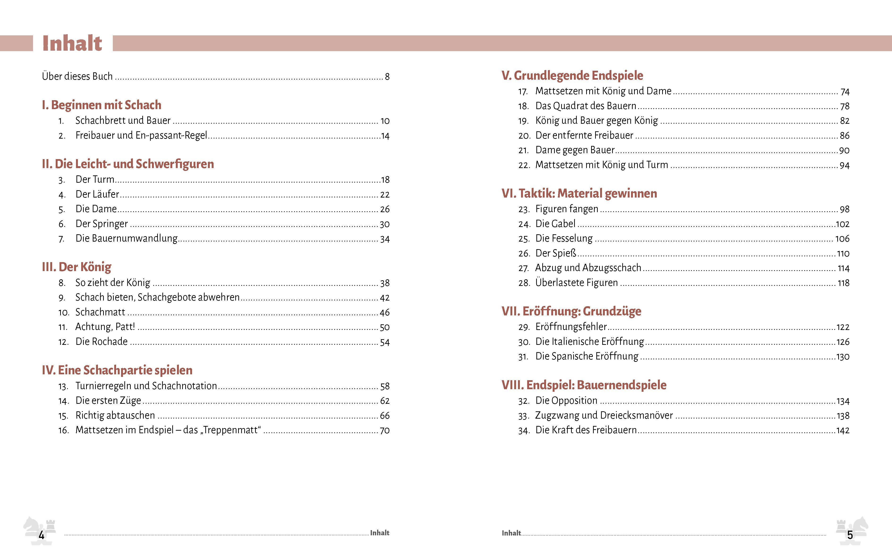 Beispielinhalt (Bild) Schach für Einsteiger