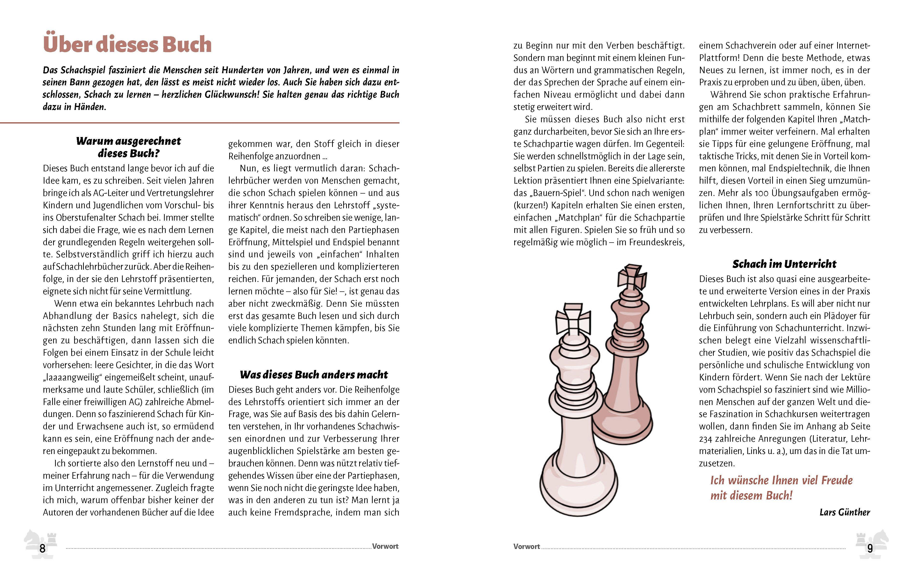 Beispielinhalt (Bild) Schach für Einsteiger