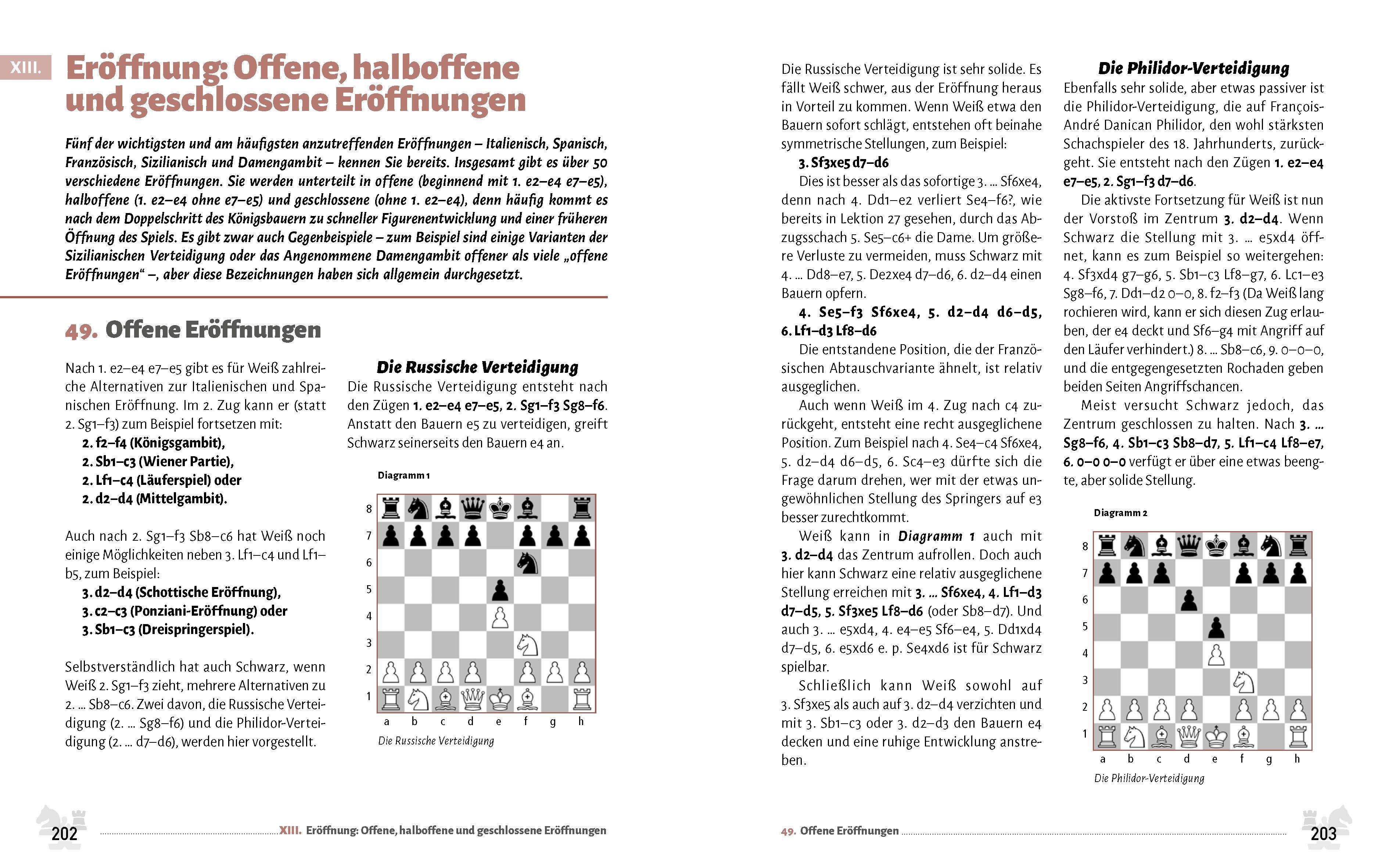 Beispielinhalt (Bild) Schach für Einsteiger