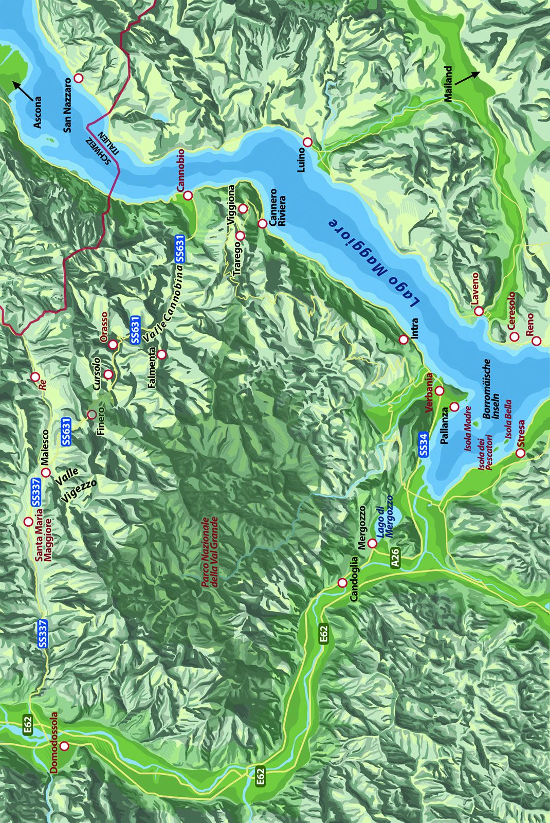 Beispielinhalt (Bild) Totenstille über dem Lago Maggiore