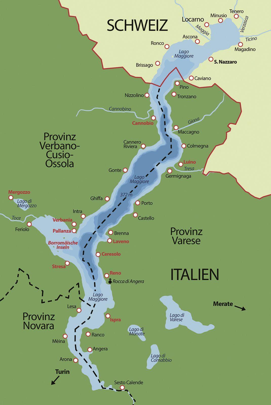 Beispielinhalt (Bild) Totenstille über dem Lago Maggiore