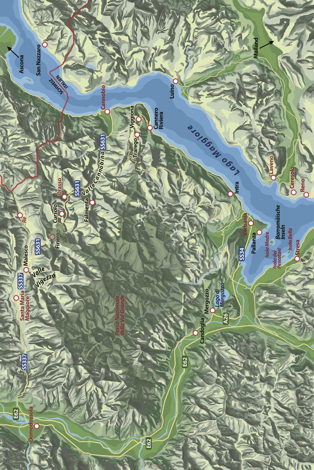 Beispielinhalt (Bild) Totenstille über dem Lago Maggiore