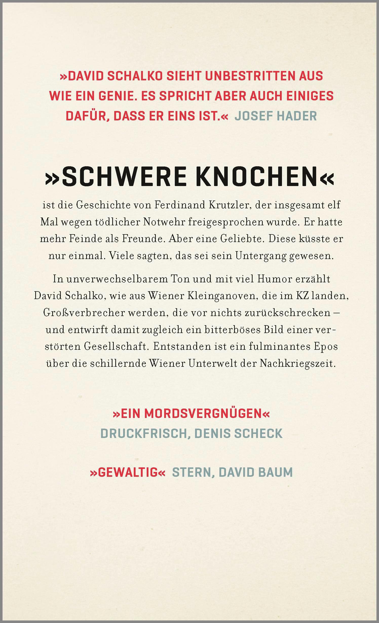 Rückseitencover Schwere Knochen