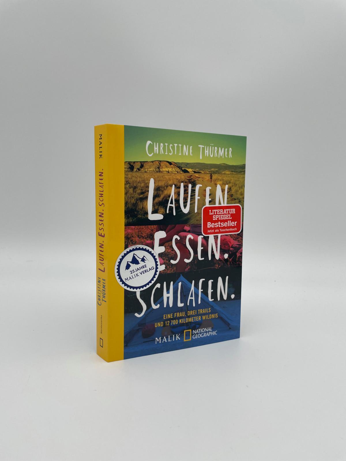 Beispielinhalt (Bild) Laufen. Essen. Schlafen.