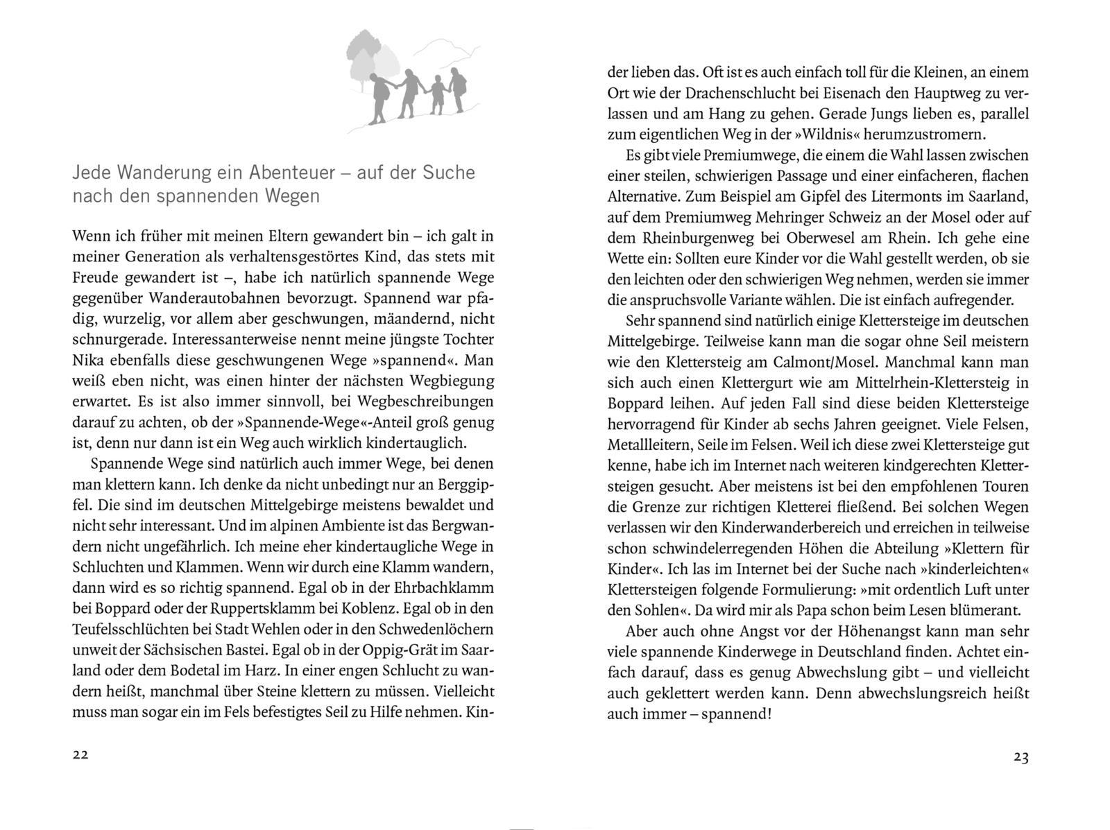 Beispielinhalt (Bild) Mit Kindern wandern