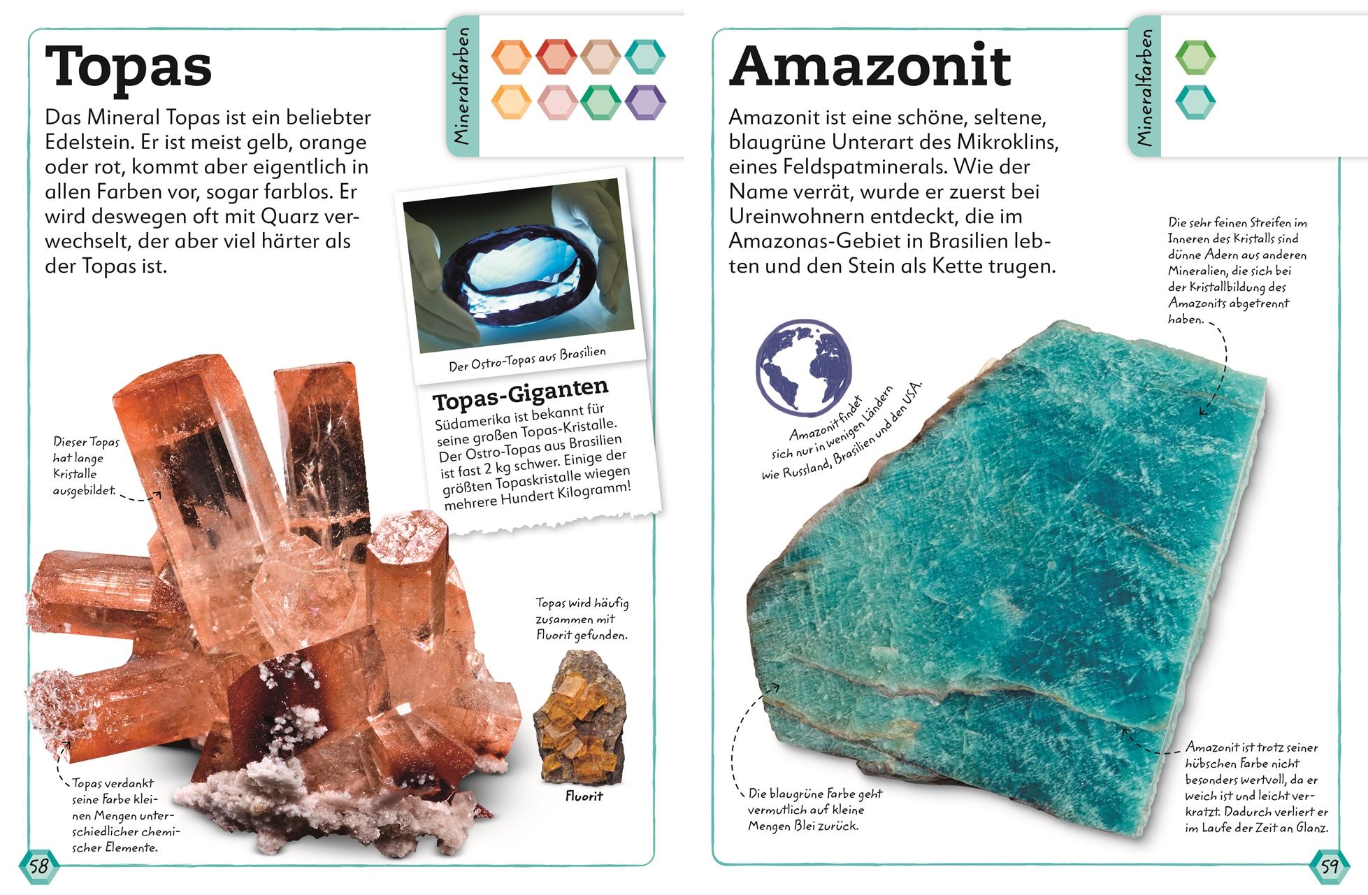 Beispielinhalt (Bild) Steine und Mineralien