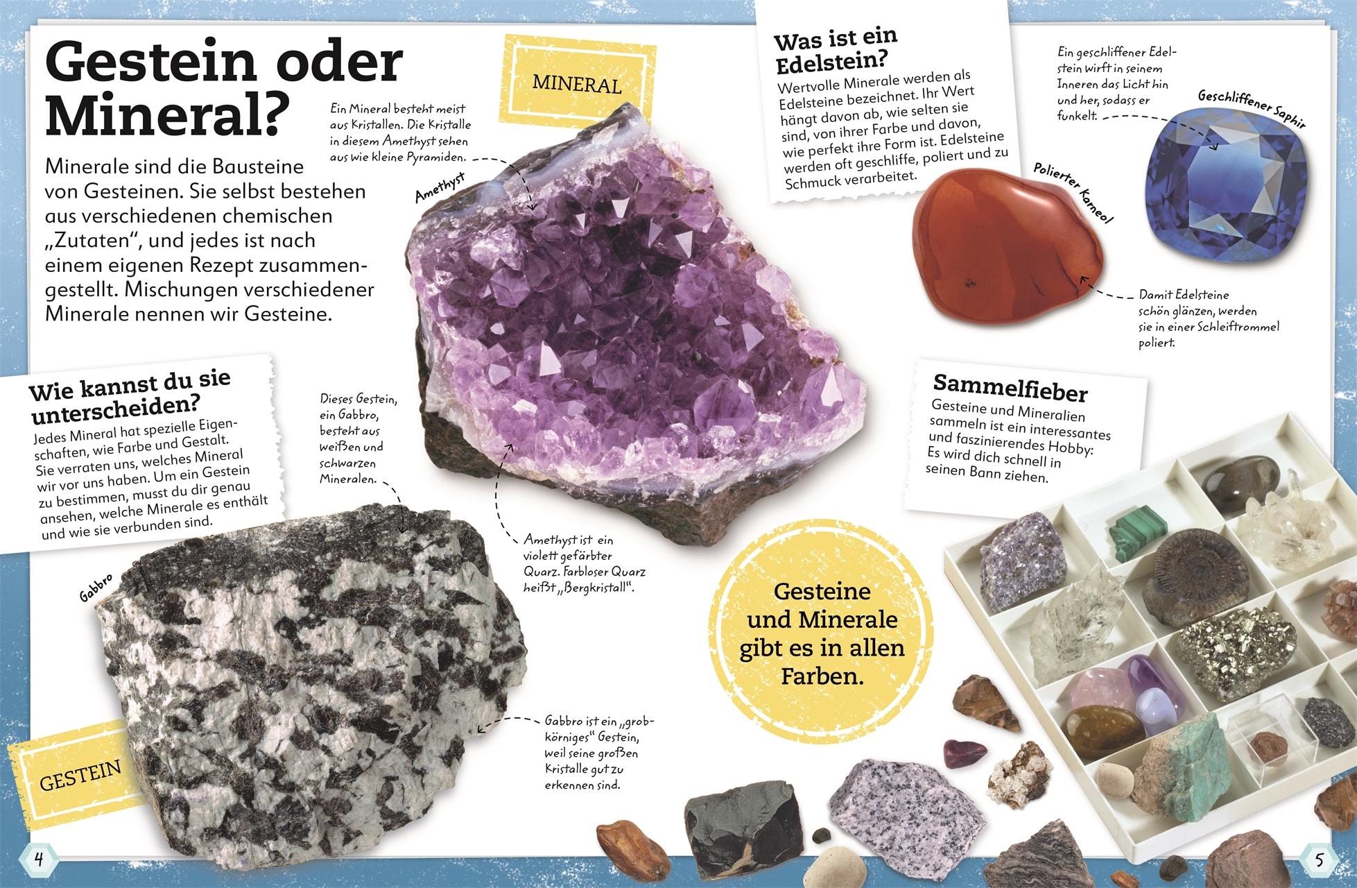 Beispielinhalt (Bild) Steine und Mineralien