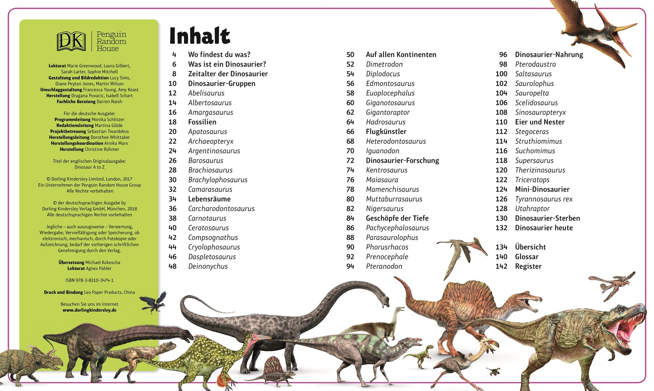 Beispielinhalt (Bild) Dino-Parade von A bis Z