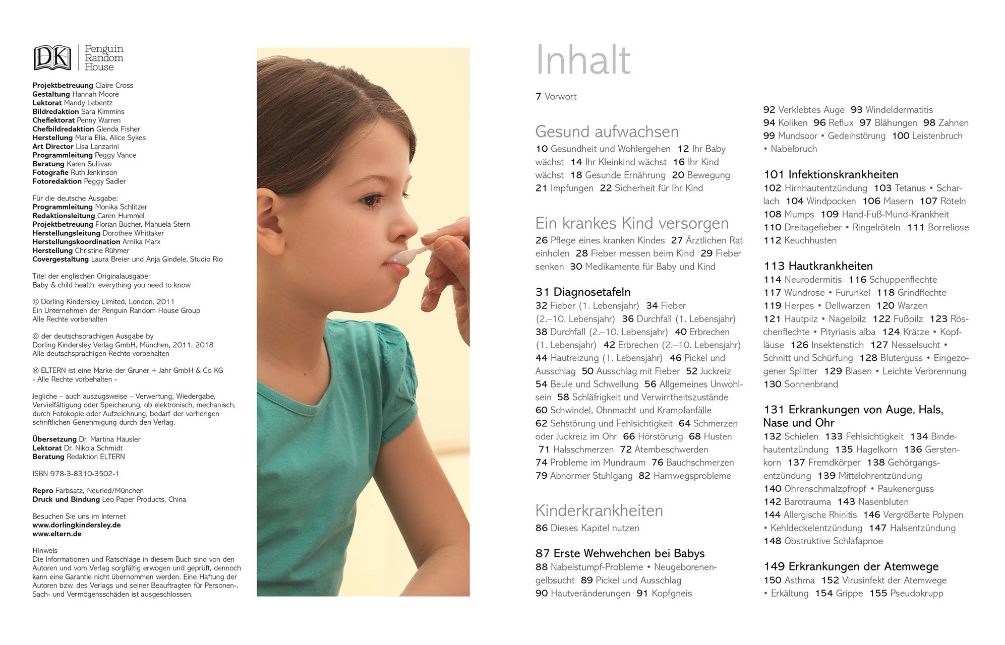 Beispielinhalt (Bild) Eltern-Wissen. Kinderkrankheiten