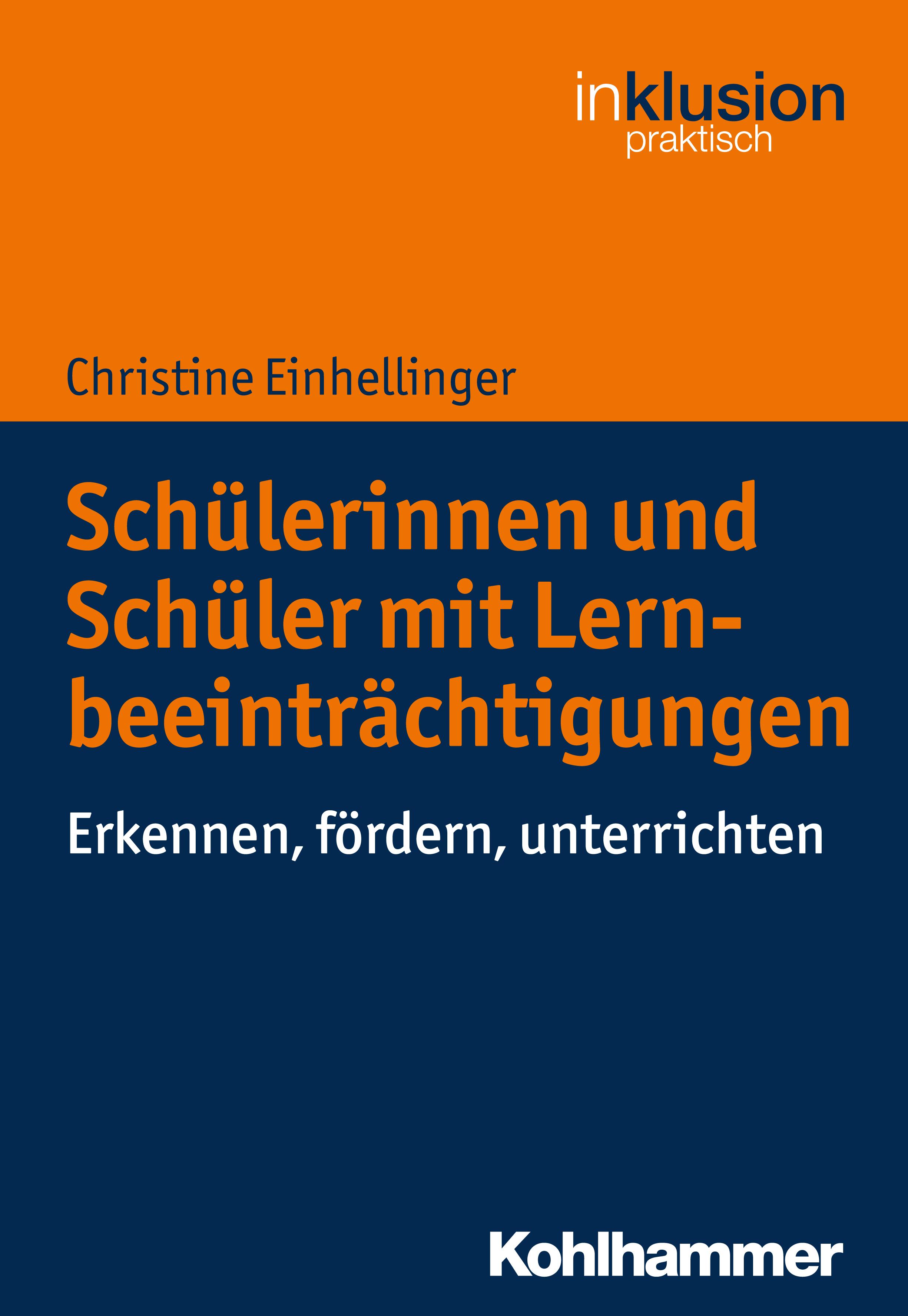 Vorderes Coverbild Schülerinnen und Schüler mit Lernbeeinträchtigungen