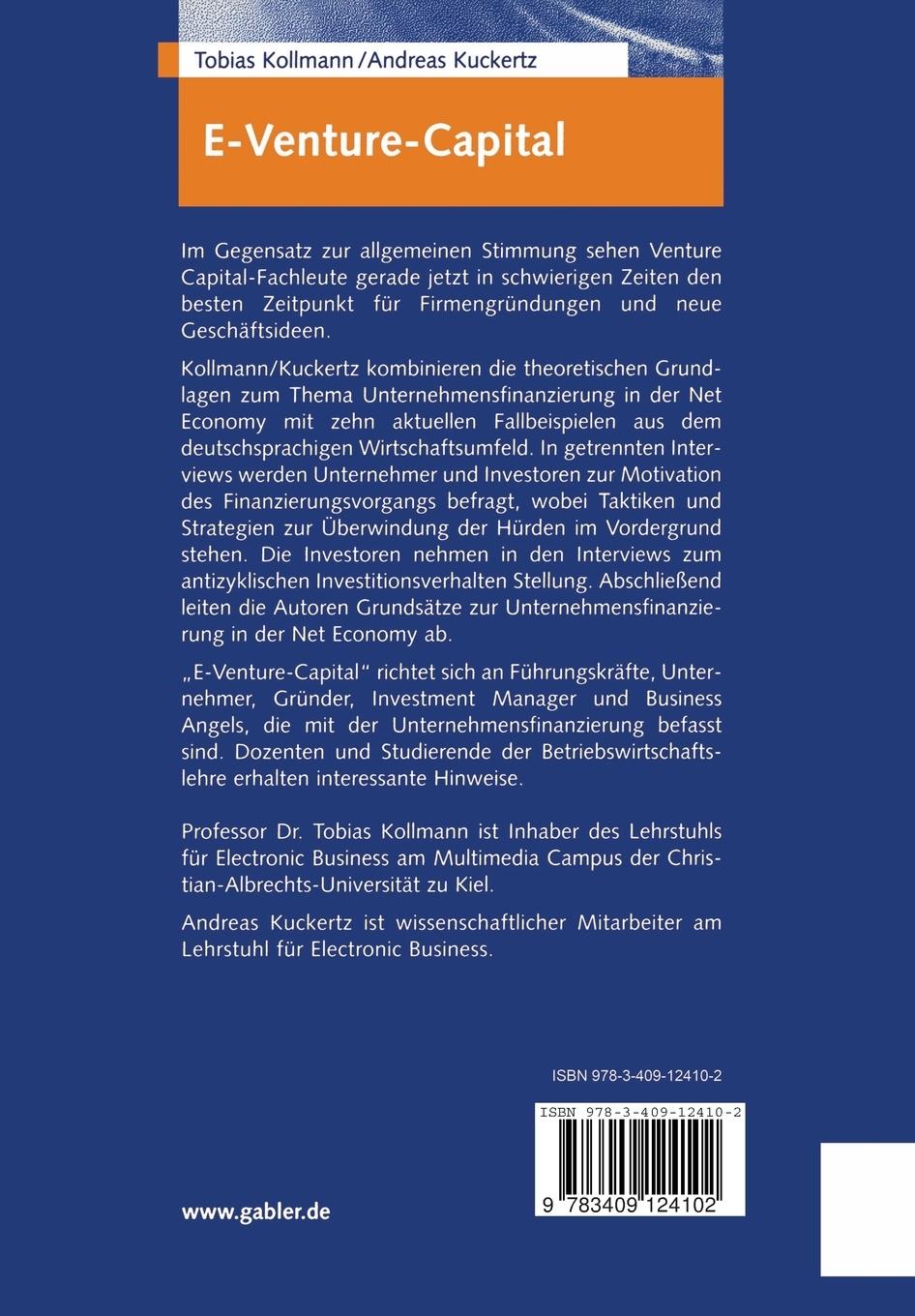 Rückseitencover E-Venture-Capital