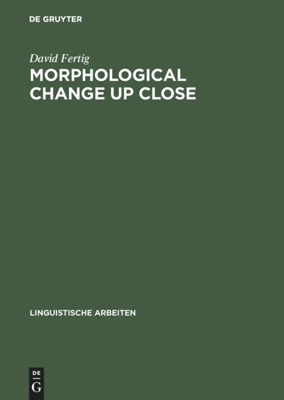 Vorderes Coverbild Morphological Change Up Close
