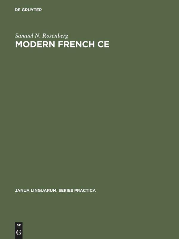 Vorderes Coverbild Modern French CE