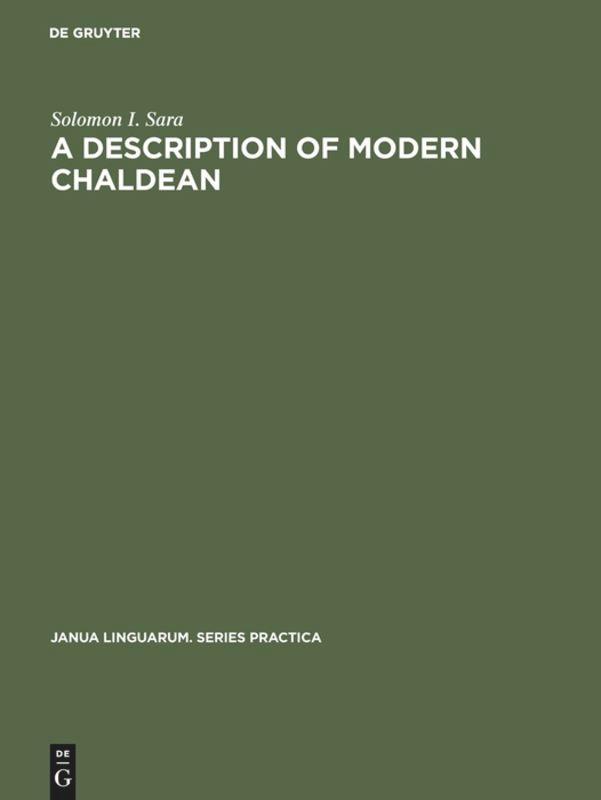 Vorderes Coverbild A Description of Modern Chaldean